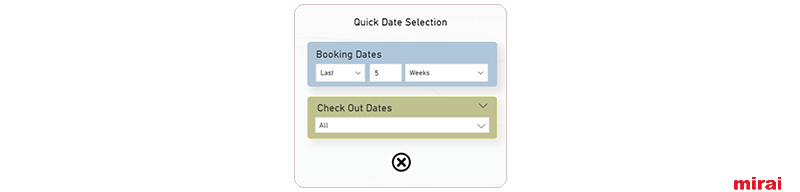 mirai bi calendar filters