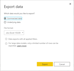 Export data BI Mirai