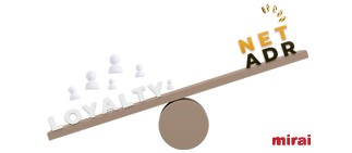 mirai loyalty increases net adr