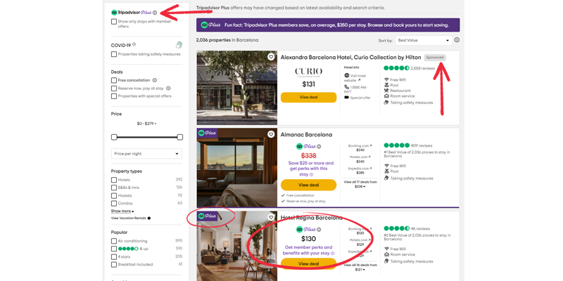 Tripadvisor plus reward model Mirai